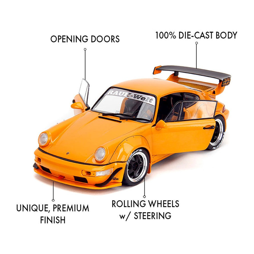 Pink Slips Porsche RWB Hibiki with Display Base Gl
