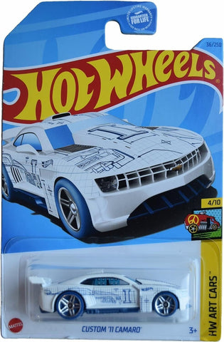 Hot Wheels Custom 11 Camaro HW Art Cars 4/10 36/250