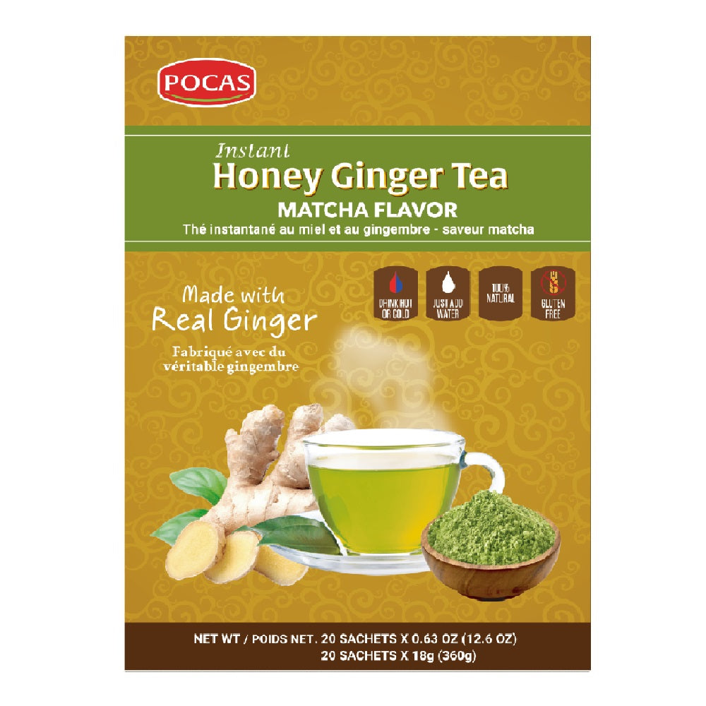 Pocas Honey Ginger Tea, Matcha Flavor