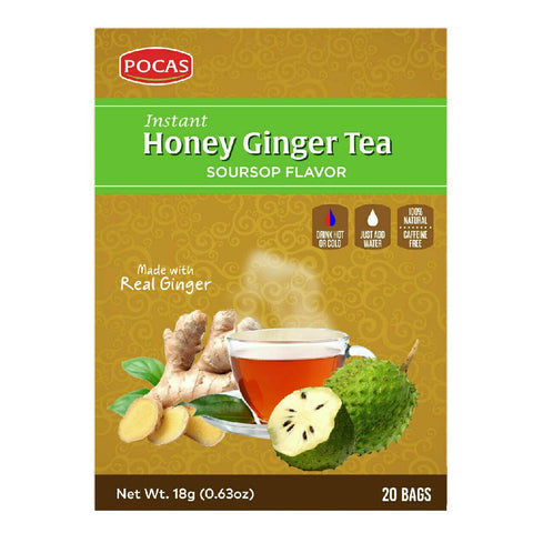 Pocas Honey Ginger Tea, Soursop Flavor