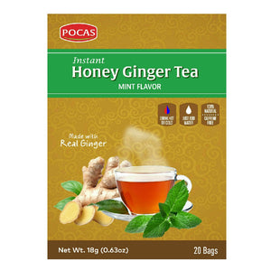 Pocas Honey Ginger Tea, Mint Flavor