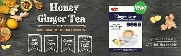 Pocas Honey Ginger Tea, Milk Tea Latte Flavor